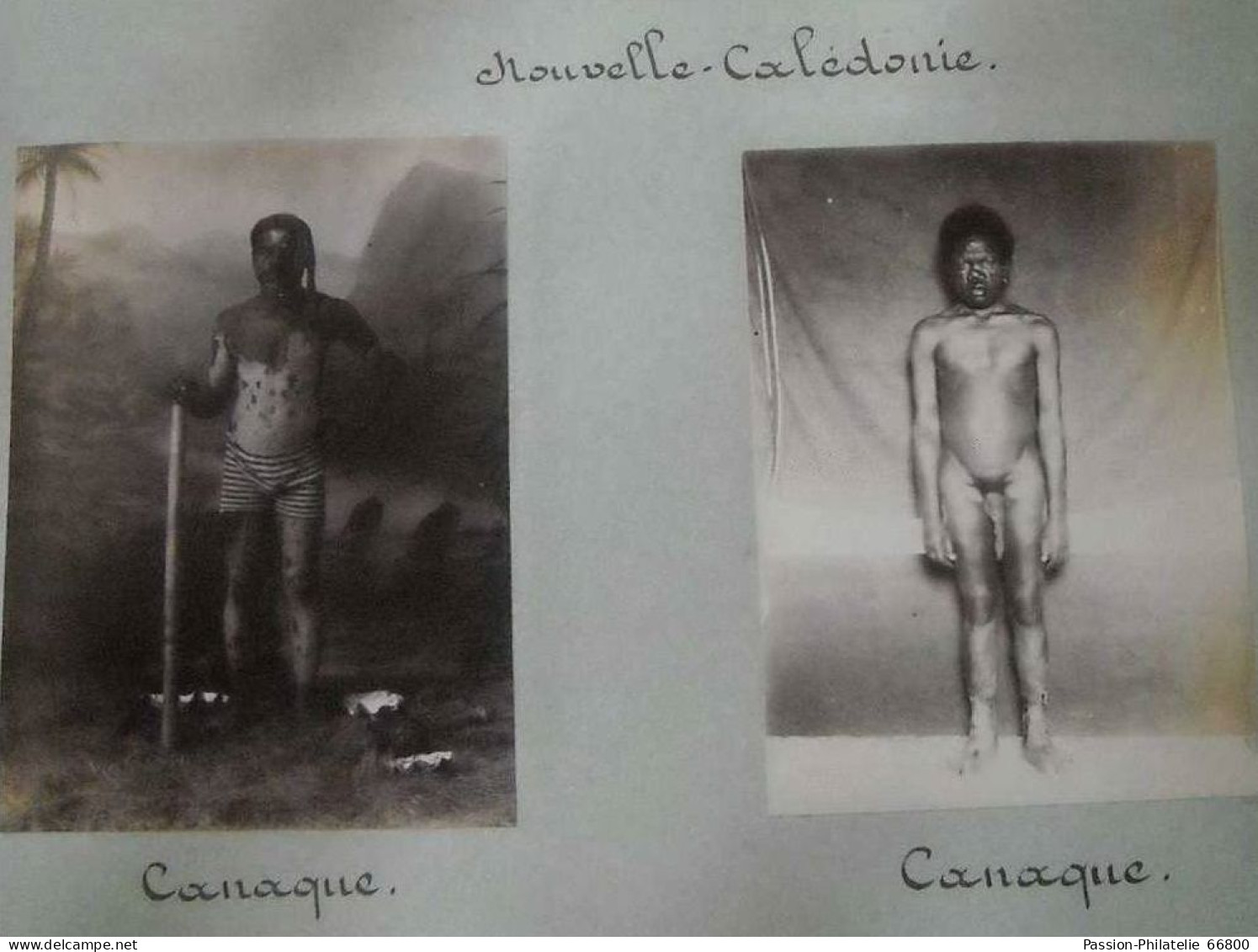 NOUVELLE CALEDONIE album de photos (environs 100) tres ancien RARE