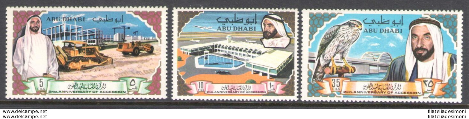 1968-69 Abu Dhabi, SG. 49/51 - Shaikh Shakhbut Bin Sultan Al Nahyan - MNH** - Autres - Asie