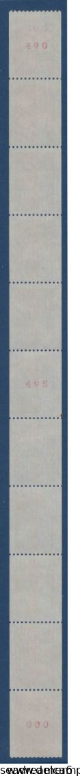 Roulette Luquet TVP N°3535B Rouge Variété Grosse Tache Phosphore Sur T497/498 + Numéros Rouges Au Dos 000/495/490 TTB - Coil Stamps