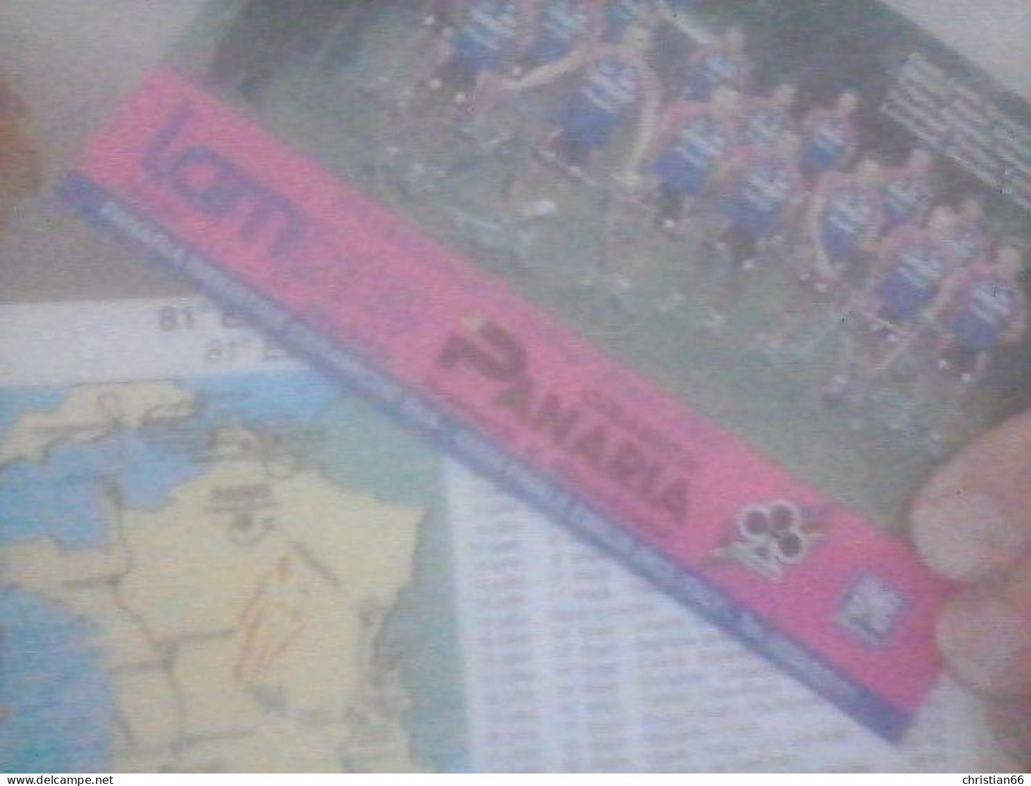 CYCLISME 1994 :  GRANDE CARTE Team LAMPRE PANARIA ( Au Dos Etapes Tour De France) - Cycling