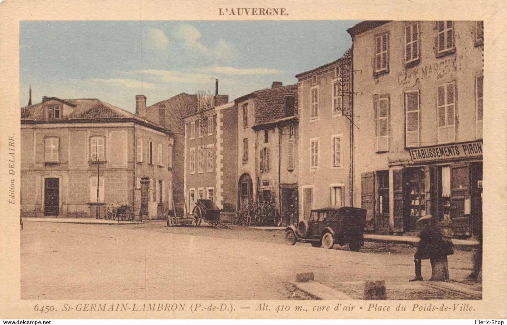 63 /  St. Germain-Lambron. Place Du Poids-de-Ville - Edition DELAITRE - CPSM - Autres & Non Classés