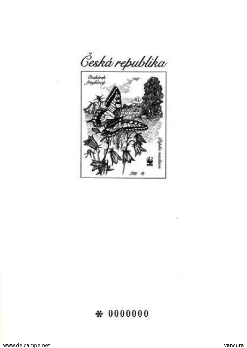 Czech Republic Blackprint Sberatel 2007 (00000) - Schmetterlinge