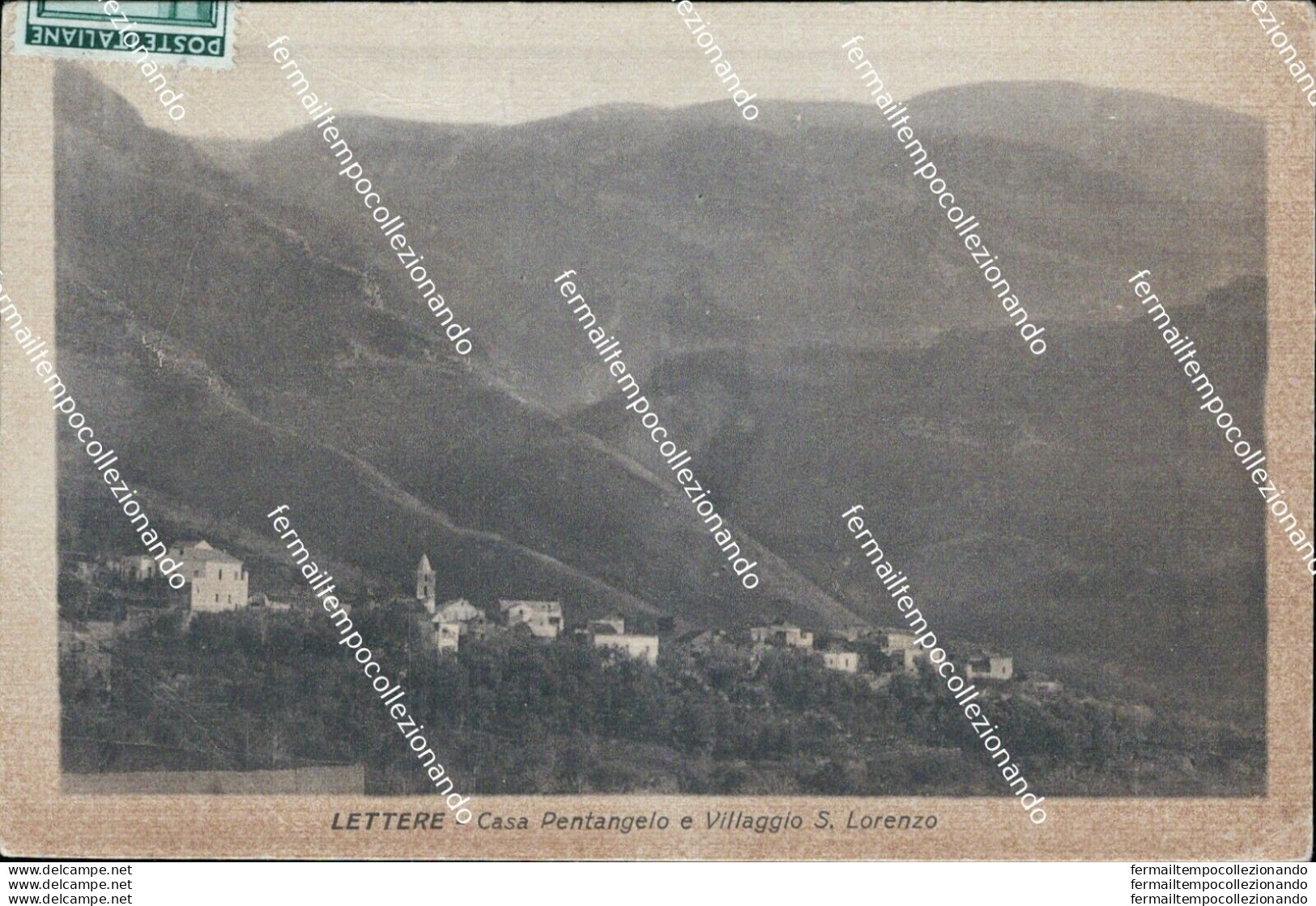 Bf370 Cartolina Lettere Casa Pentangelo Evillaggio S.lorenzo Provincia Di Napoli - Napoli