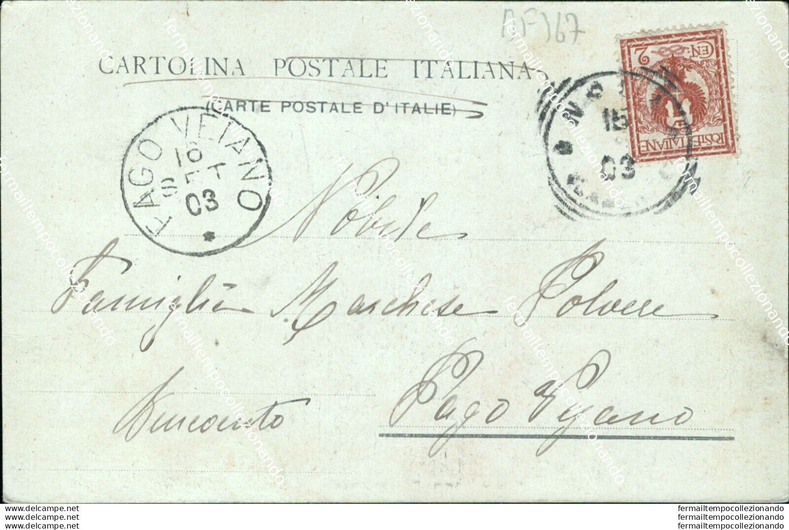 Bf367 Cartolina Nola Caserma Principe Amedeo 1903 Provincia Di Napoli - Napoli