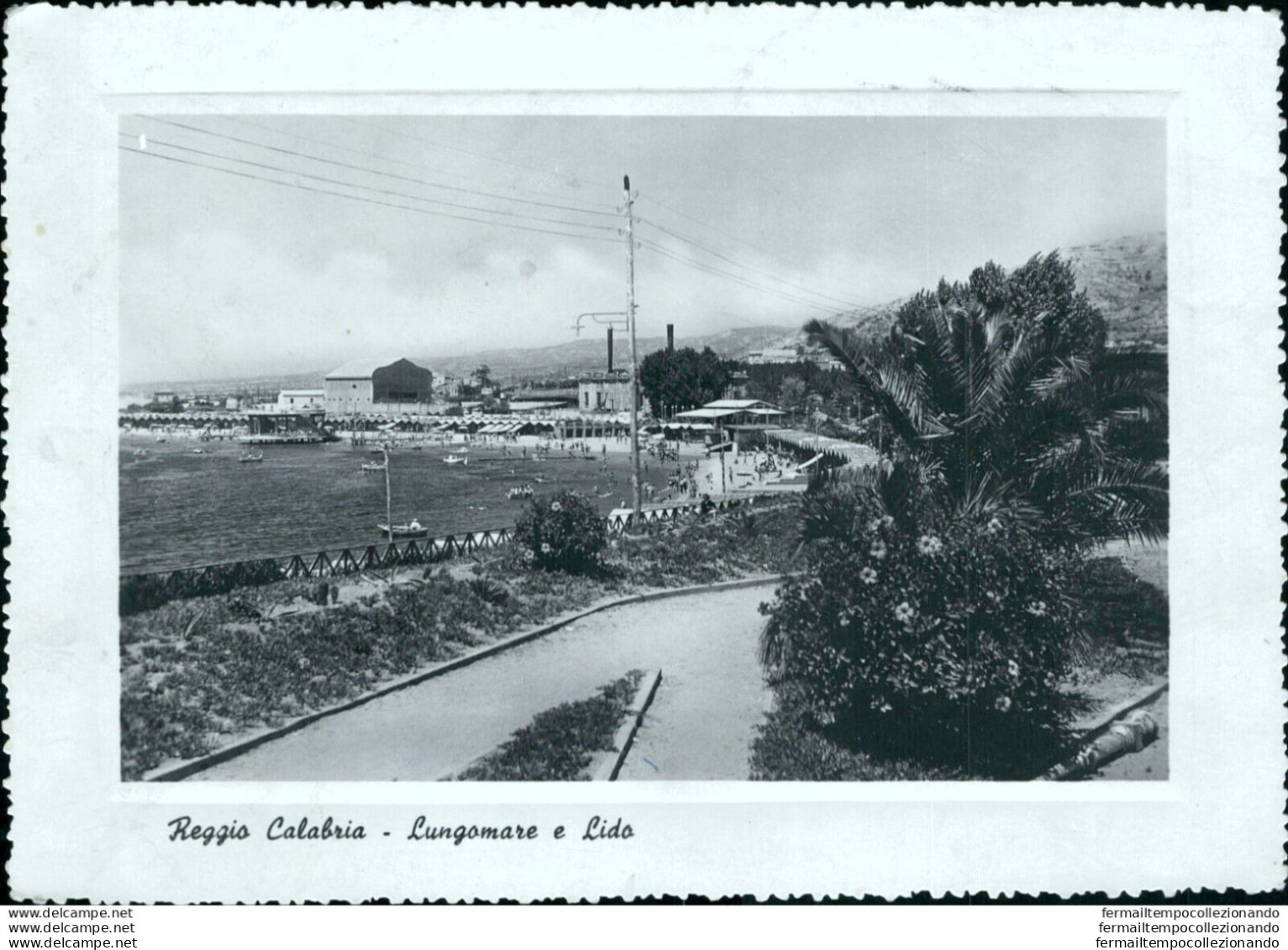 Ah697 Cartolina Reggio Calabria Citta' Lungomare E Lido - Reggio Calabria