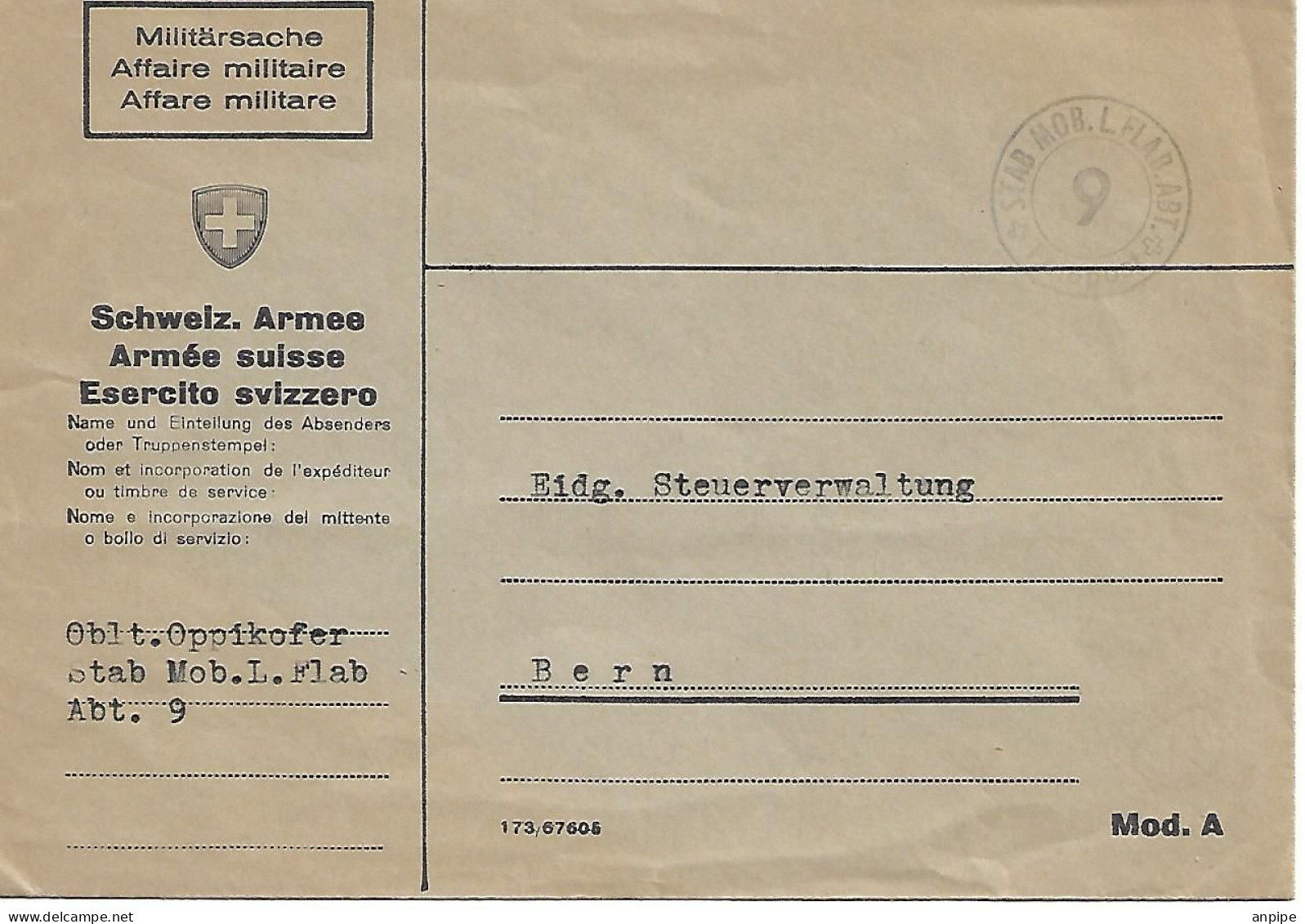 SUIZA. CORREO MILTAR - Documents