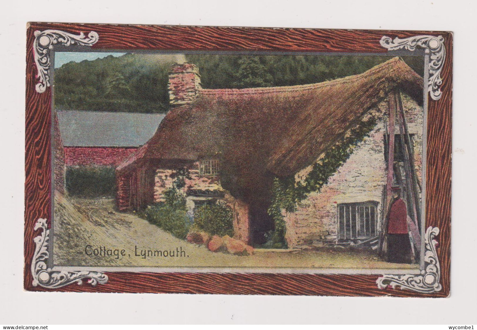 ENGLAND - Lynemouth Cottage Unused Vintage Postcard - Lynmouth & Lynton