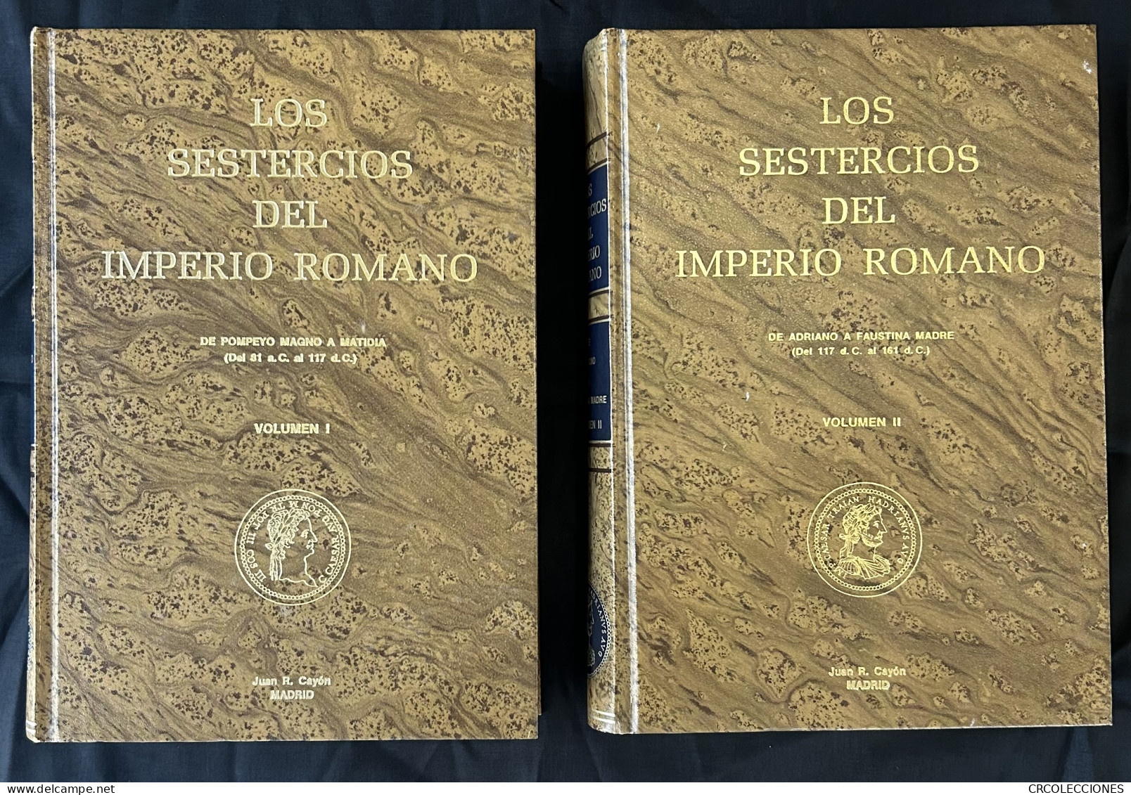 M020 2 TOMOS LIBROS MONEDAS ROMANAS "LOS SESTERCIO DEL IMPERIO" - Material