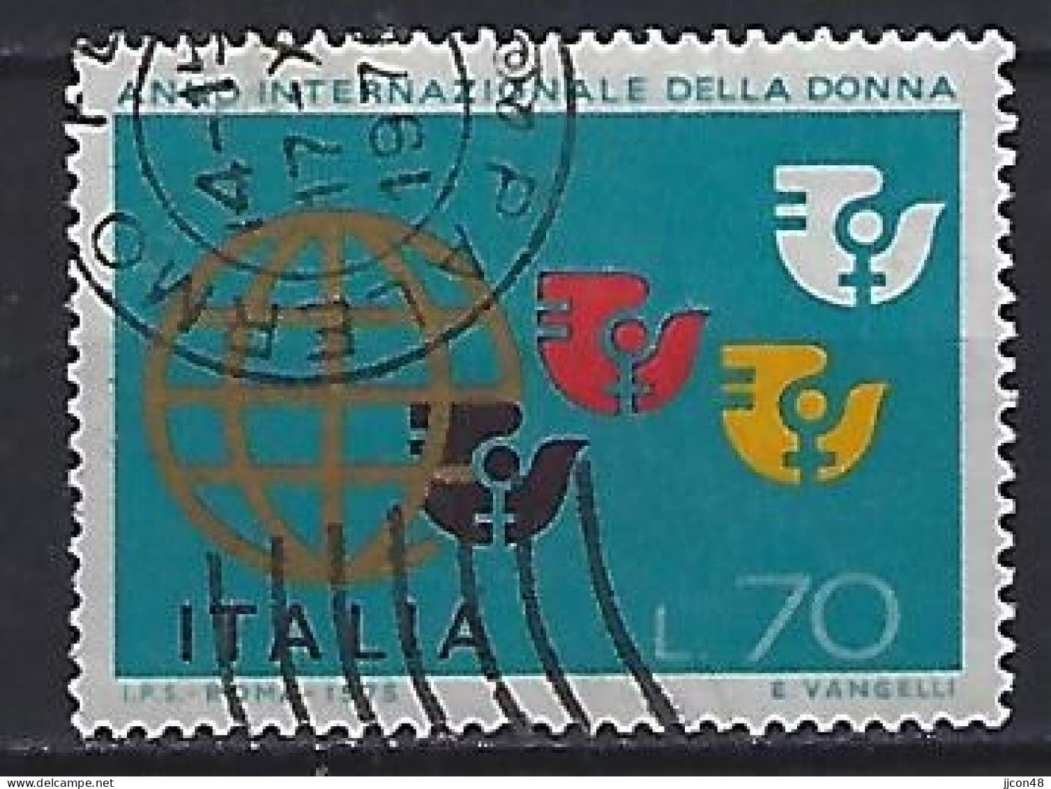 Italy 1975  Internationale Jahr Der Frau  (o) Mi.1491 - 1971-80: Gebraucht