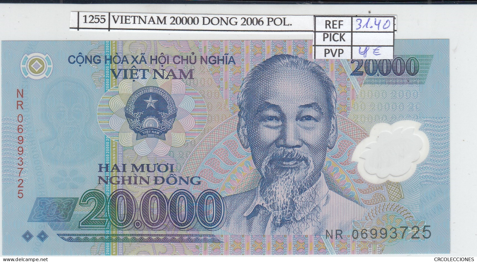 BILLETE VIETNAM 20.000 DONG 2006 POLIMERO P-120a  - Other - Asia