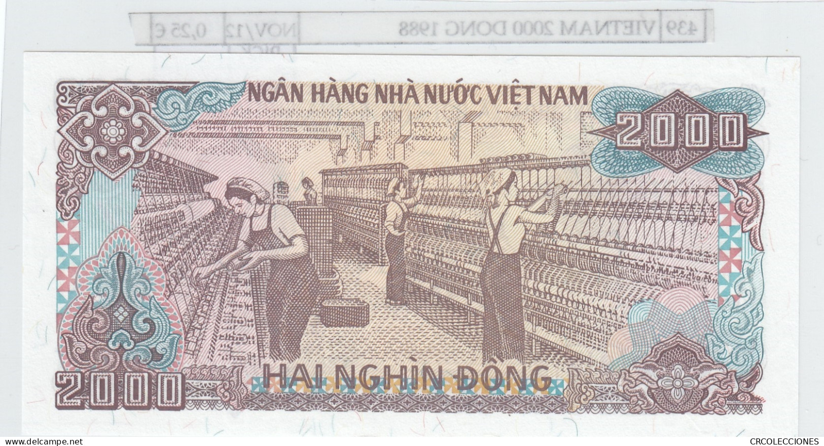 BILLETE VIETNAM 2.000 DONG 1988 P-107a - Autres - Asie