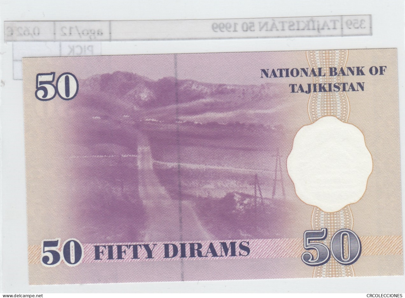 BILLETE TAJIKISTAN 50 DIRAM 1999 P-13a - Sonstige – Asien