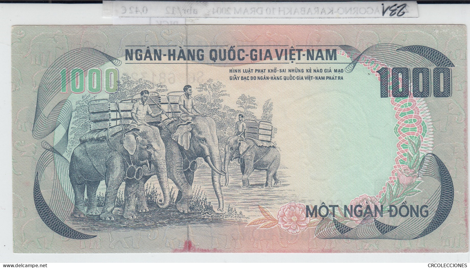 BILLETE VIETNAM 1000 DONG 1972 P-34a - Other - Asia