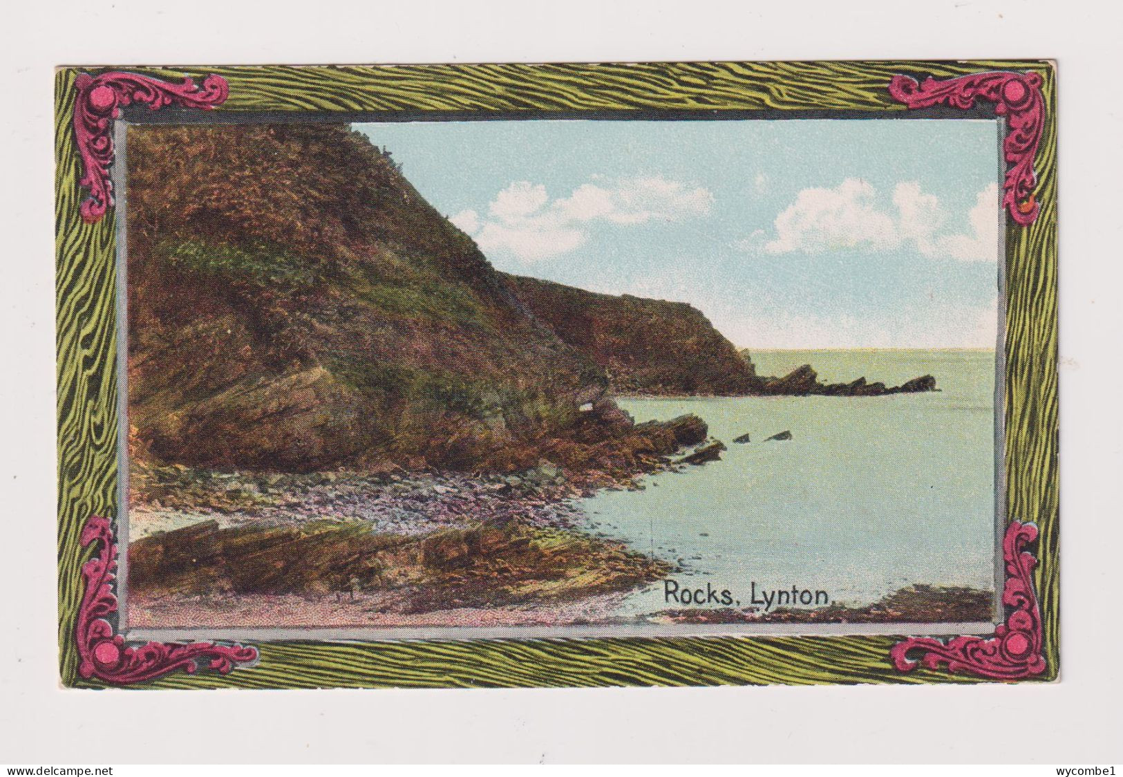 ENGLAND - Lynton Rocks Unused Vintage Postcard - Lynmouth & Lynton