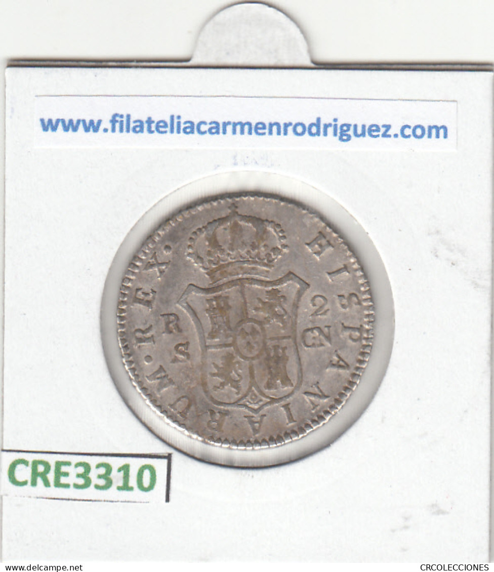 CRE3310 MONEDA ESPAÑA FELIPE IV 2 REALES 1805 SEVILLA PLATA MBC - Otros & Sin Clasificación