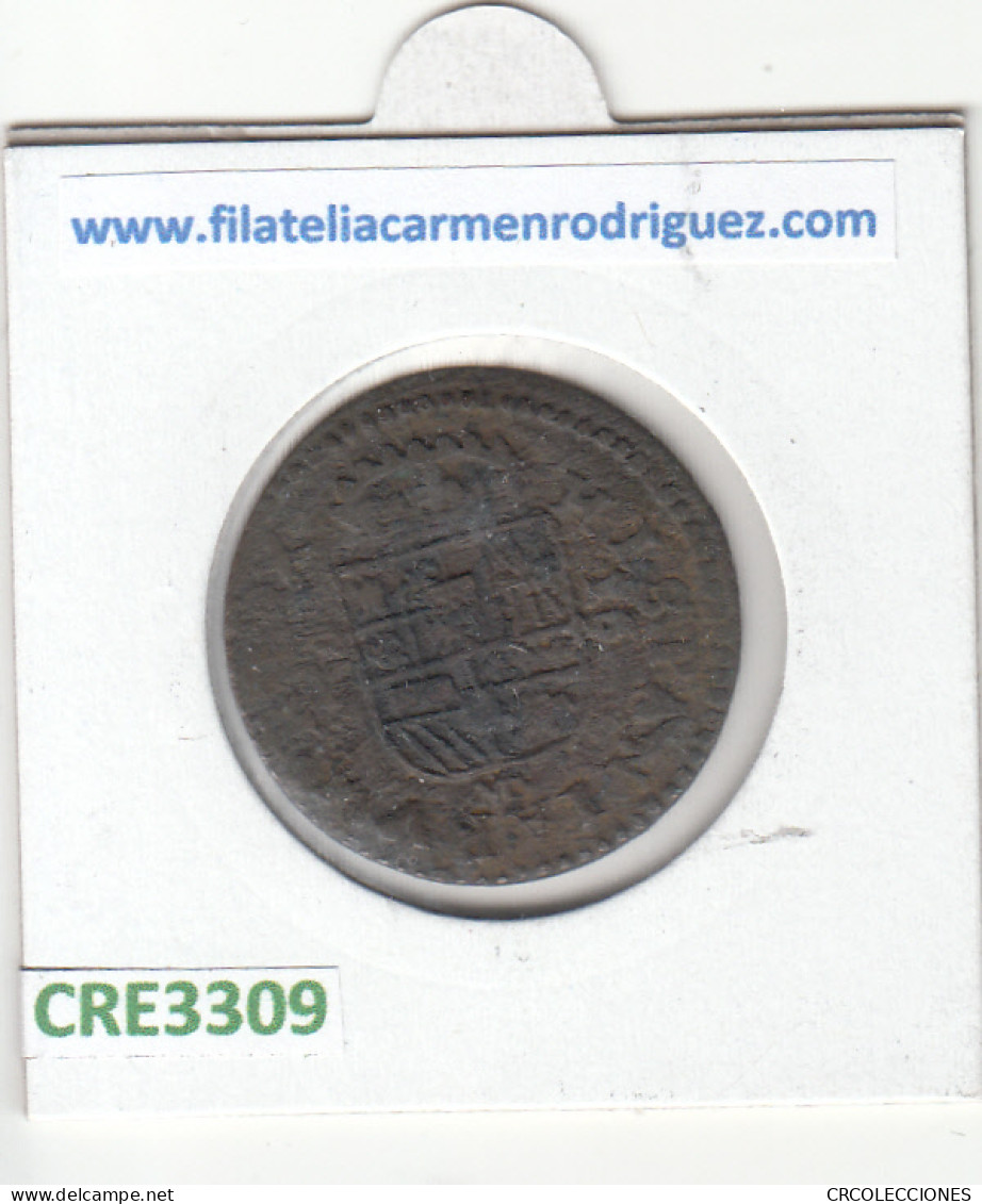 CRE3309 MONEDA ESPAÑA FELIPE IV 1661 RESELLO 16 MARAVEDI BC - Other & Unclassified