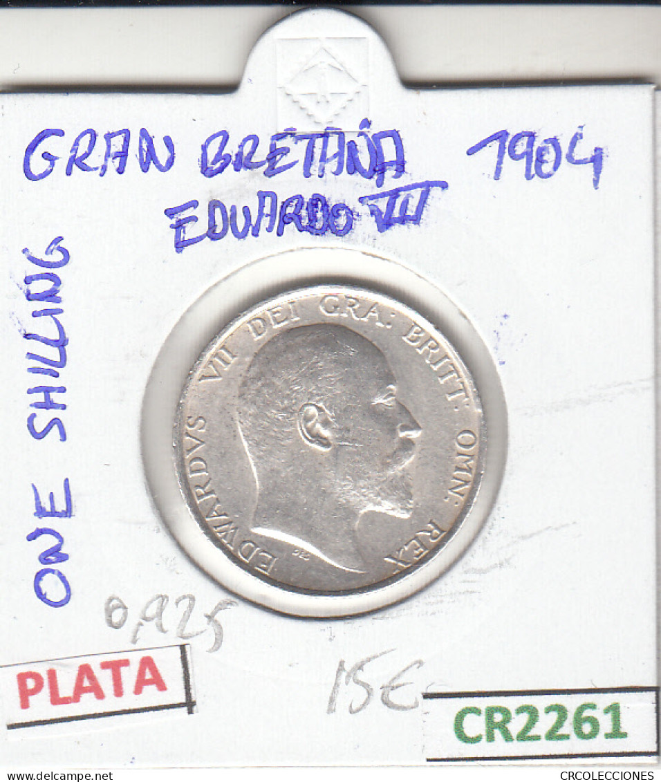 CR2261 MONEDA GRAN BRETAÑA 1 SHILLING 1904 PLATA EBC - Sonstige – Europa