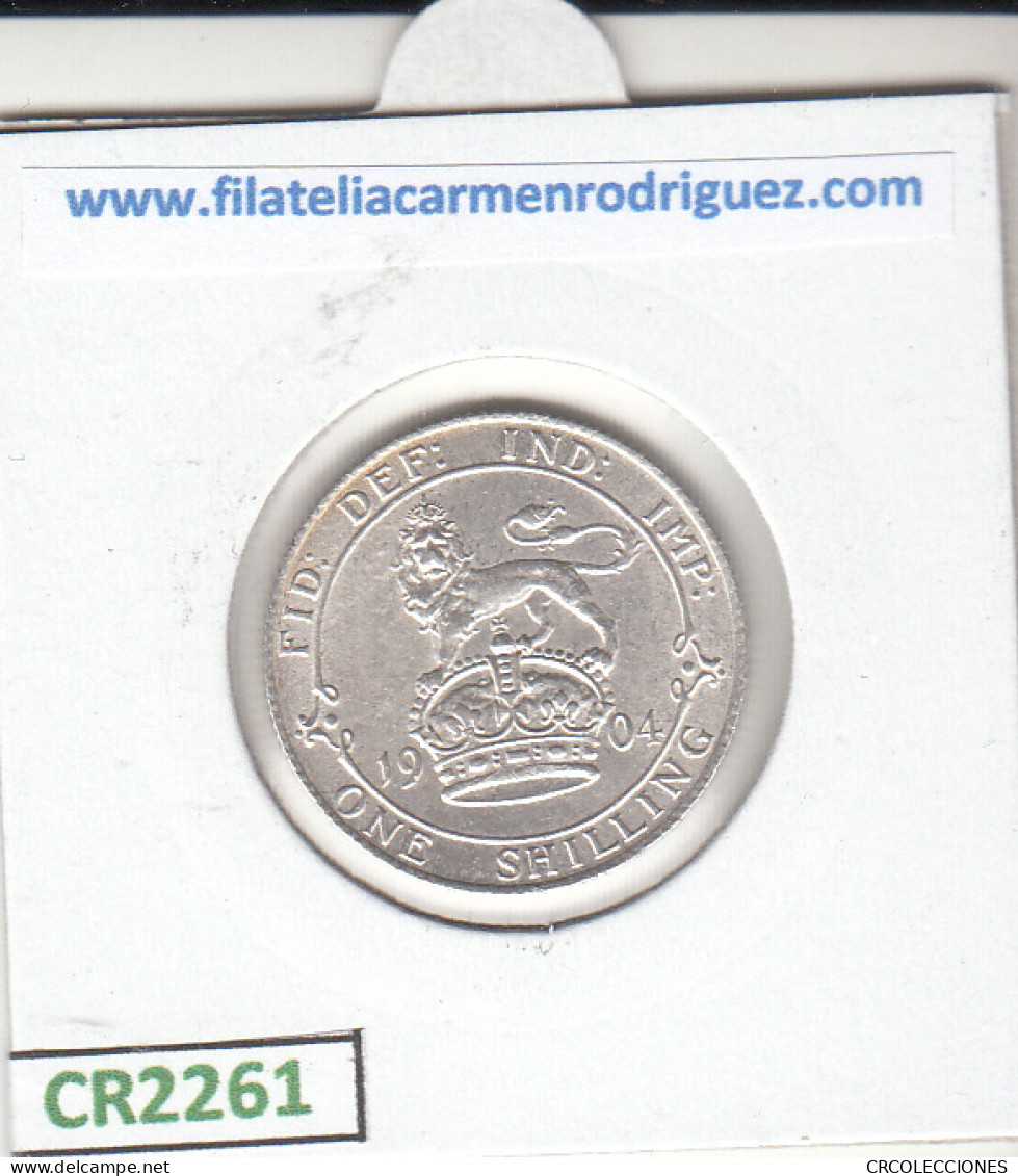 CR2261 MONEDA GRAN BRETAÑA 1 SHILLING 1904 PLATA EBC - Sonstige – Europa