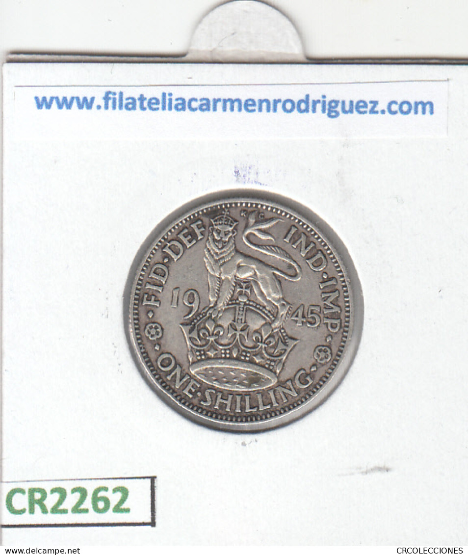 CR2262 MONEDA GRAN BRETAÑA 1 SHILLING 1945 PLATA EBC - Autres – Europe