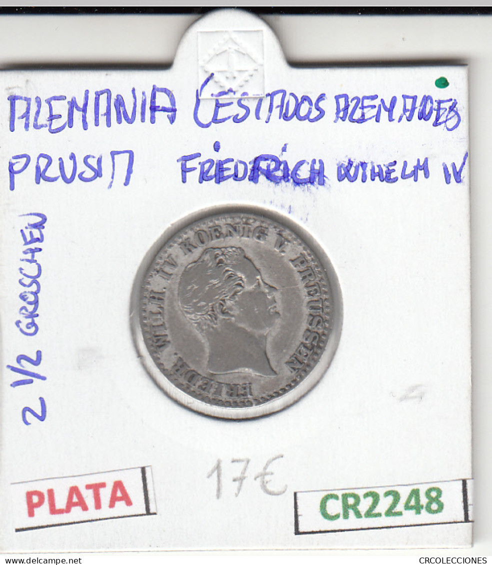 CR2248 MONEDA ALEMANIA 2 1/2 GROSCHEN VER DESCRIPCION EN FOTO - Andere - Europa