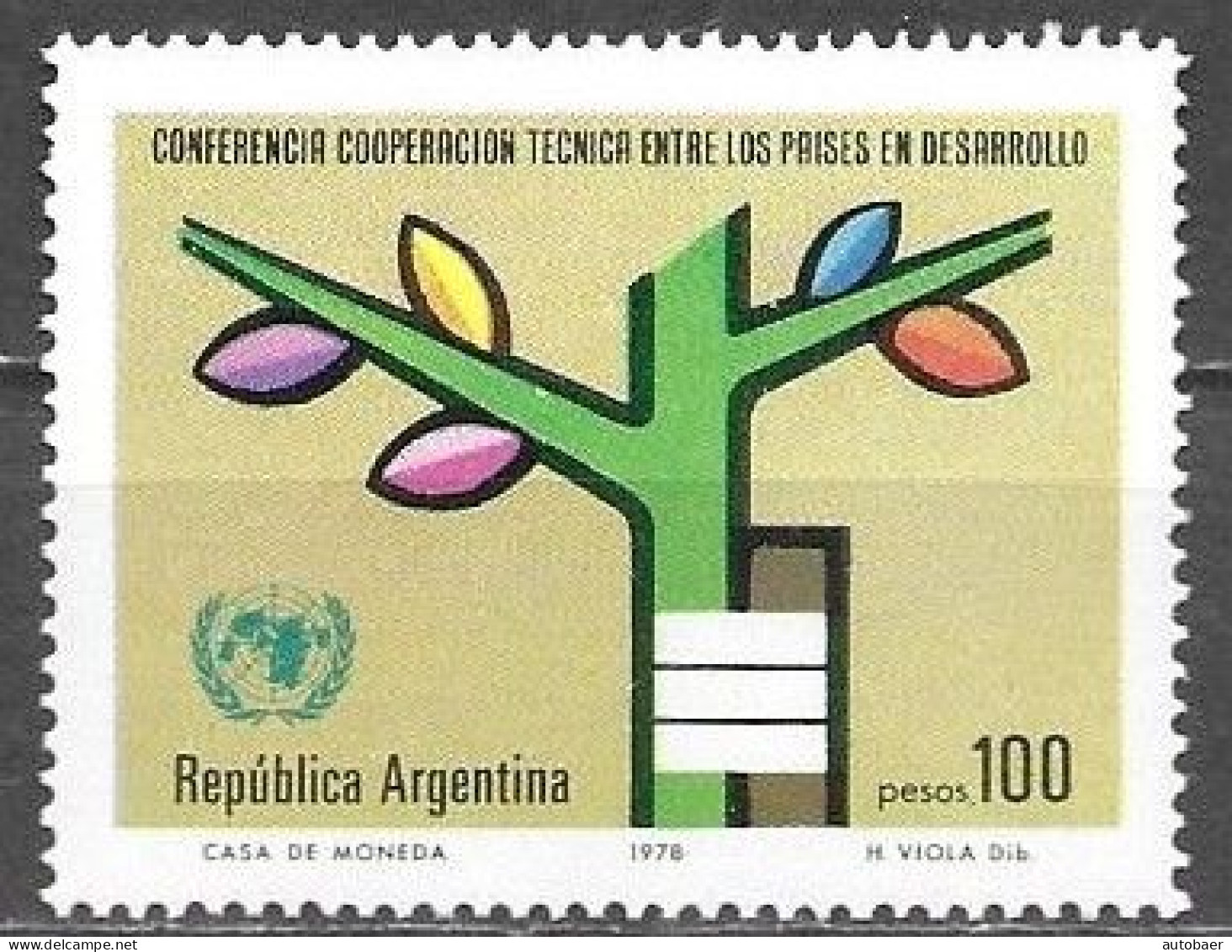 Argentina 1978 Conferencia Cooperacion Conference Cooperation Developing Countries Mi. 1353 MNH Postfrisch Neuf ** - Unused Stamps