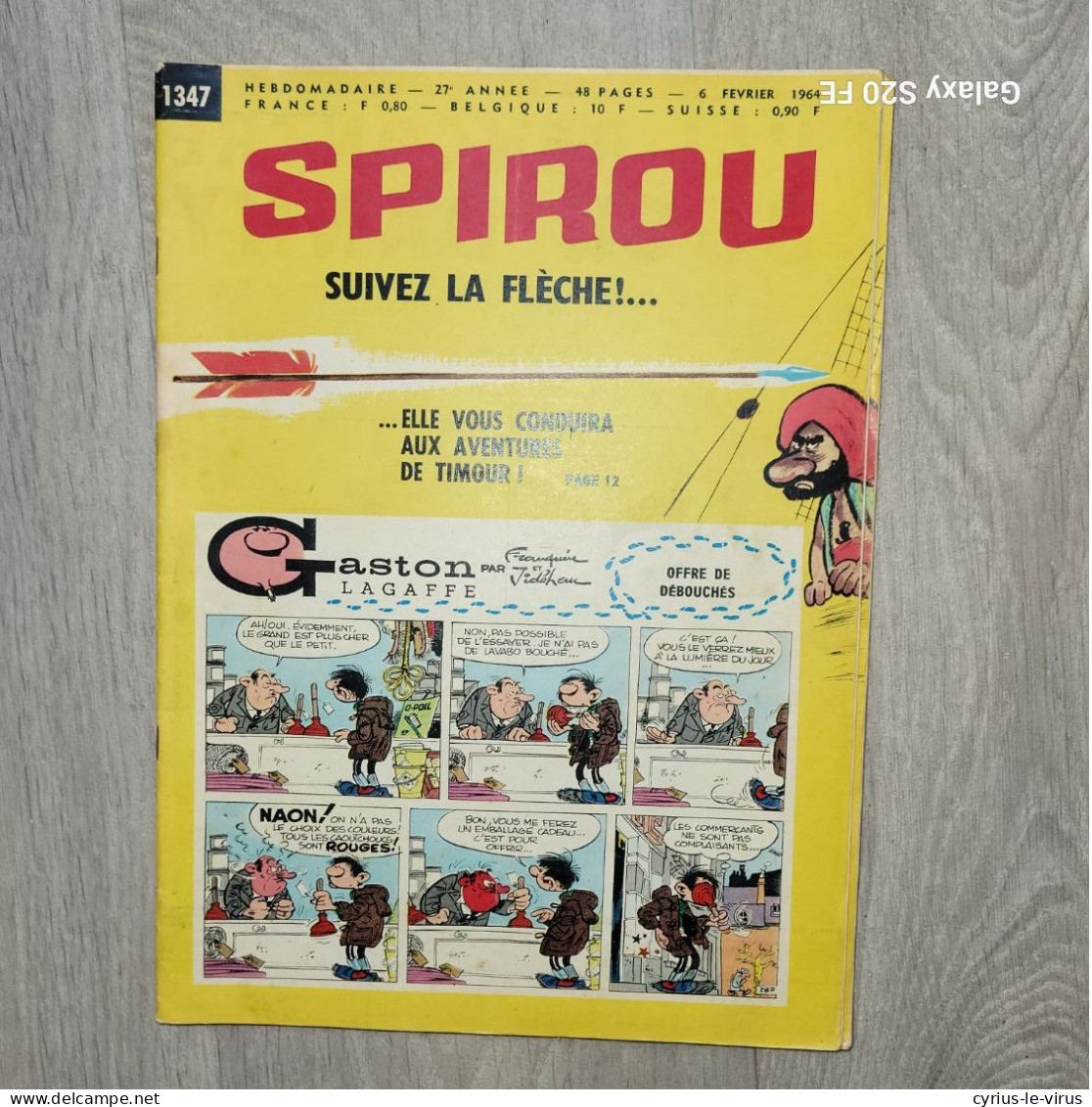 Magazines Spirou  ** Stroumpfs  ** Carly Gaul / Josy Barthel **  Avions Crusader /Skyhawk   ***Buck Danny - Spirou Magazine