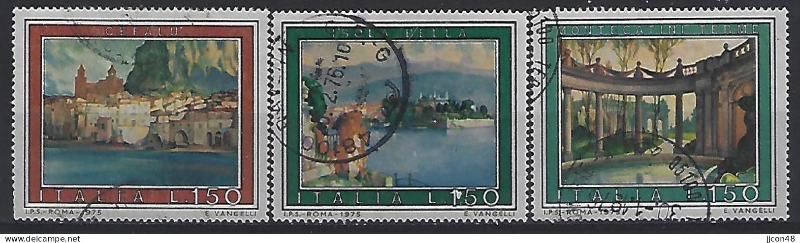 Italy 1975  Tourismus  (o) Mi.1493-1495 - 1971-80: Usados