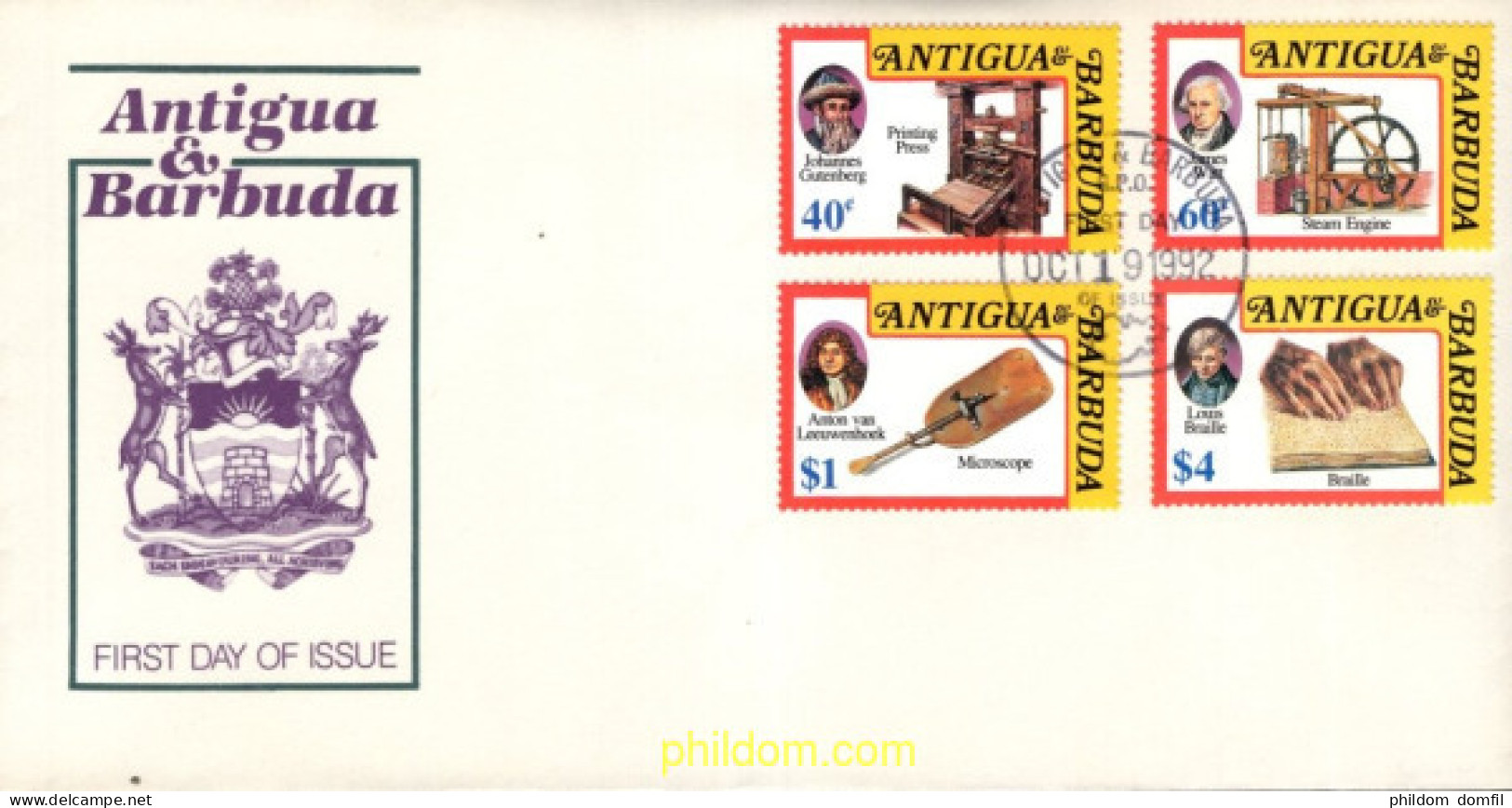 730584 MNH ANTIGUA Y BARBUDA 1992 INVENTORES Y SUS INVENTOS - Antigua And Barbuda (1981-...)