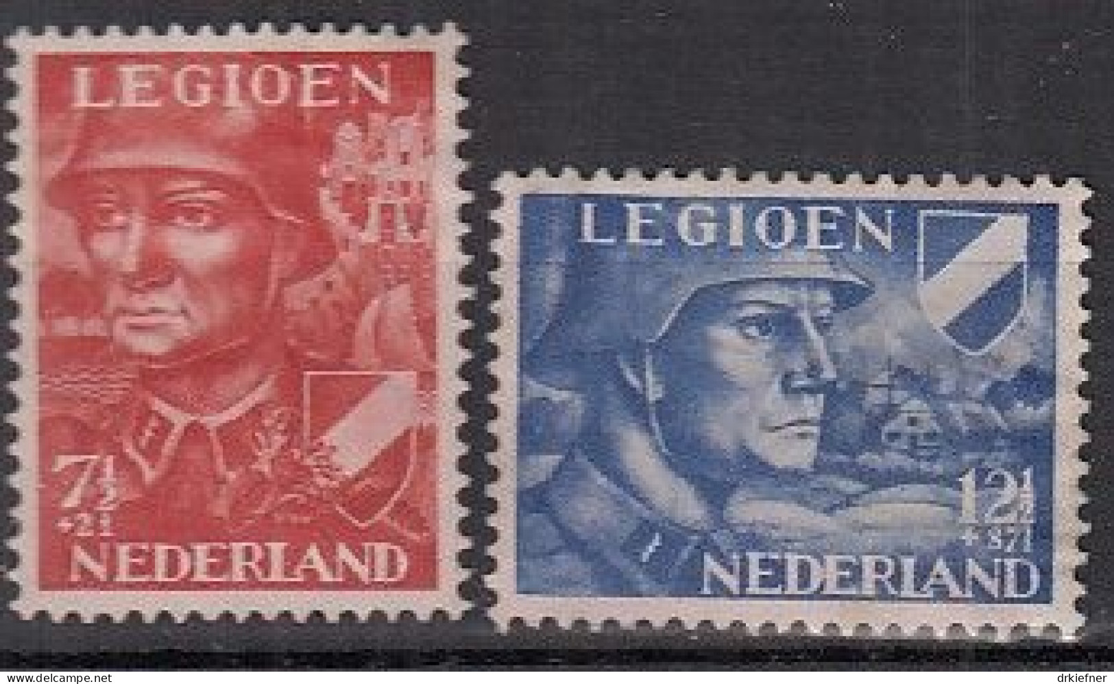 NIEDERLANDE 402-403, Postfrisch **, Niederländische Legion, 1942 - Ungebraucht