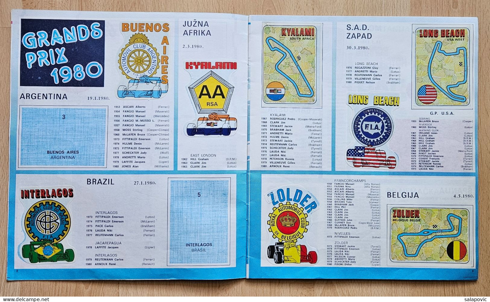 F1 Grand Prix Panini Album Sa Sličicama 116/144 Album Stickers Yugoslavia - Autres & Non Classés