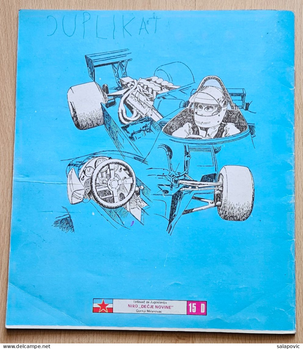 F1 grand prix Panini album sa sličicama 116/144 Album Stickers Yugoslavia