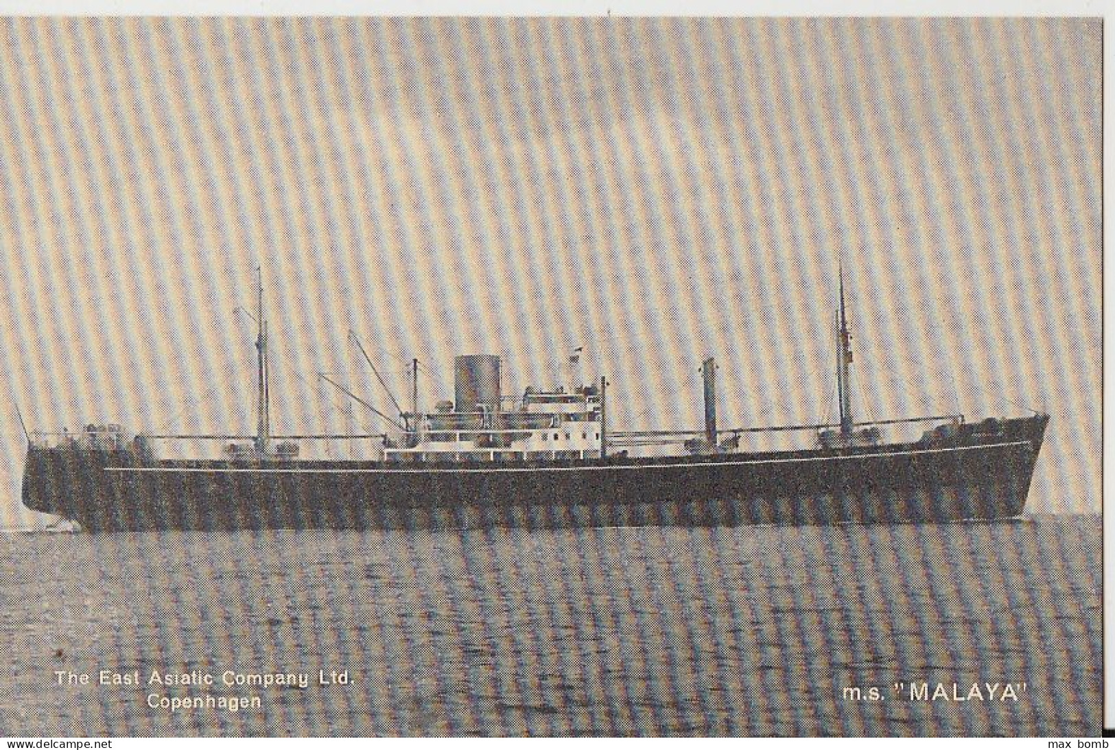 NAVE M/S MALAYA THE EAST ASIATIC COMPANY COPENAGHEN 17 - Paquebote