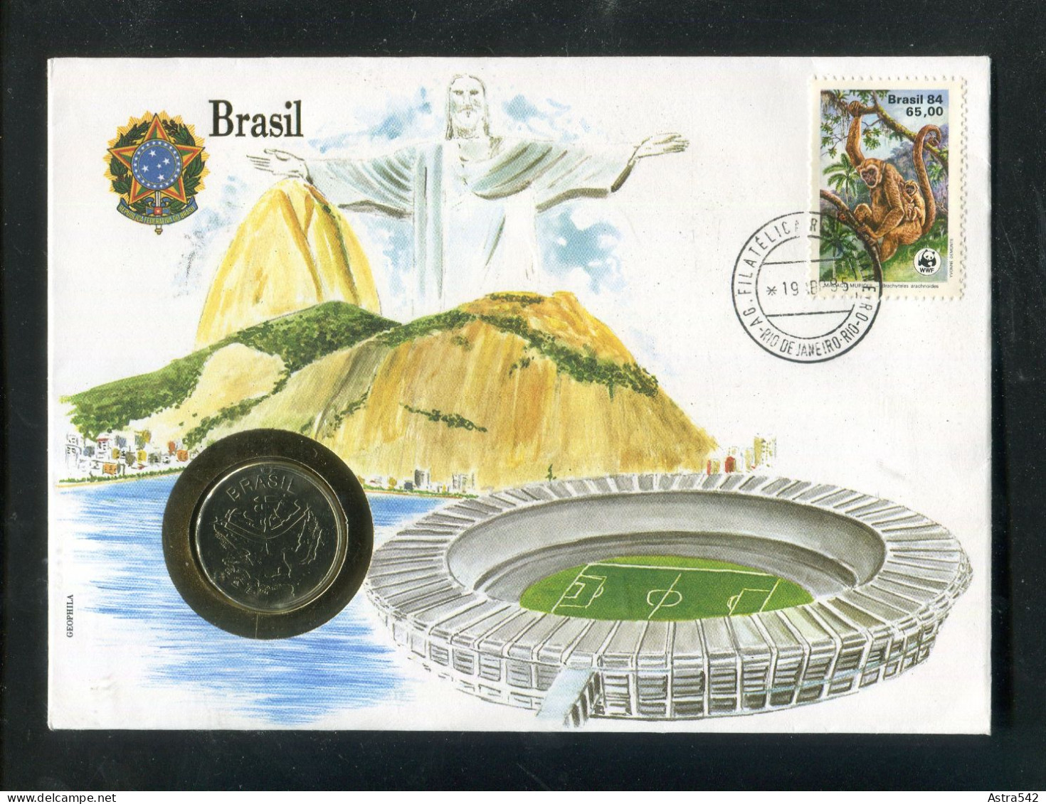 "BRASILIEN" 1985, Numisbrief (A2028) - Briefe U. Dokumente