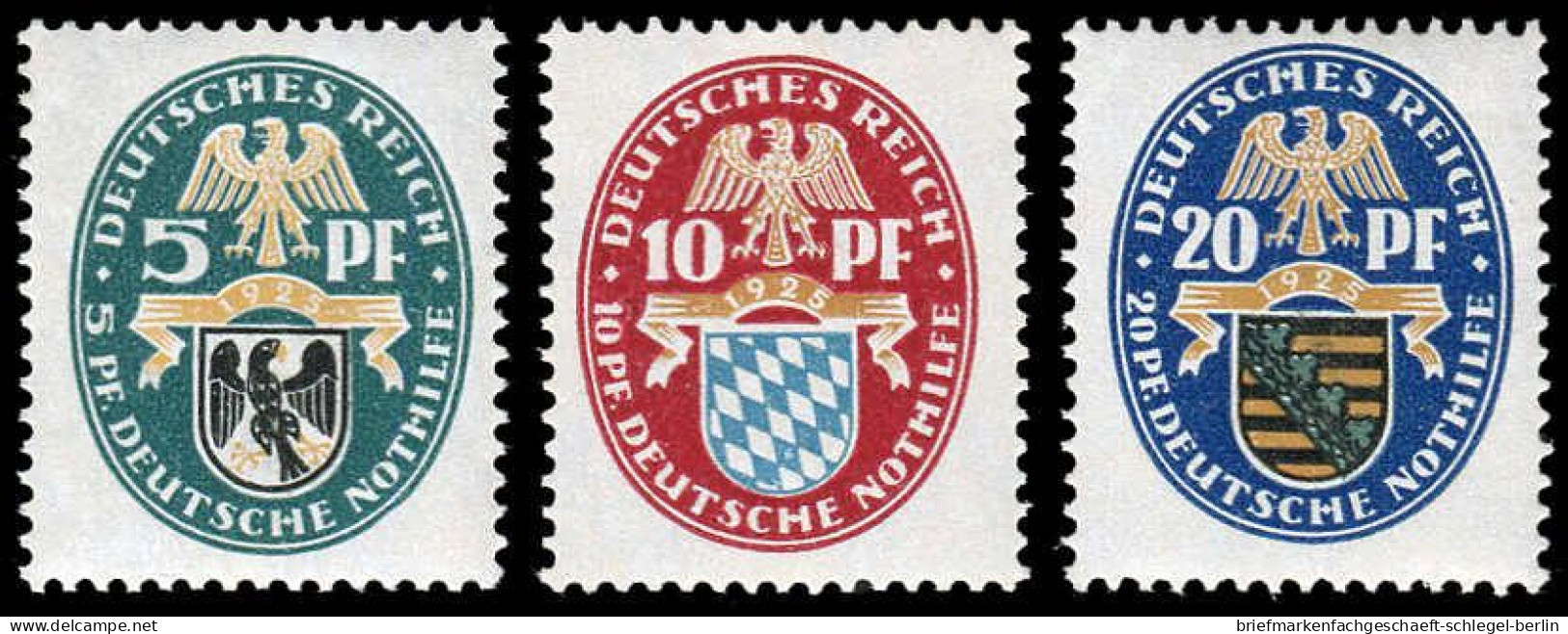 Deutsches Reich, 1925, 375-77, Postfrisch - Altri & Non Classificati