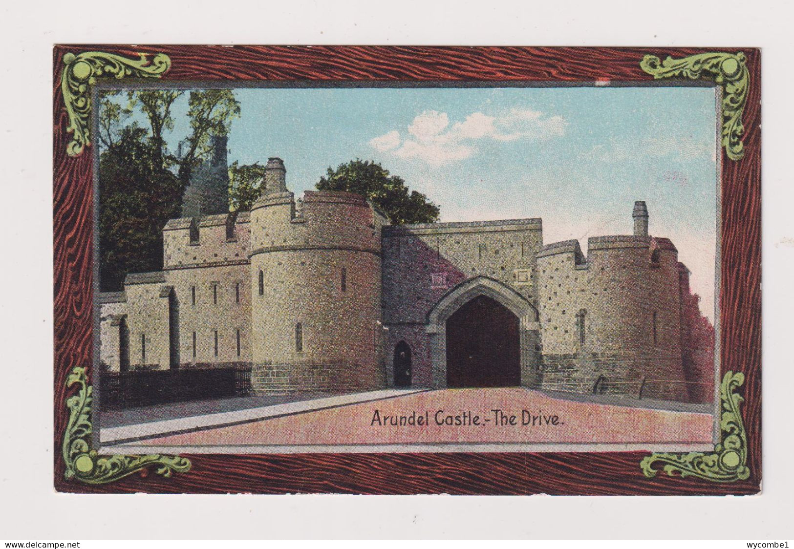 ENGLAND - Arundel Castle The Drive Unused Vintage Postcard - Arundel