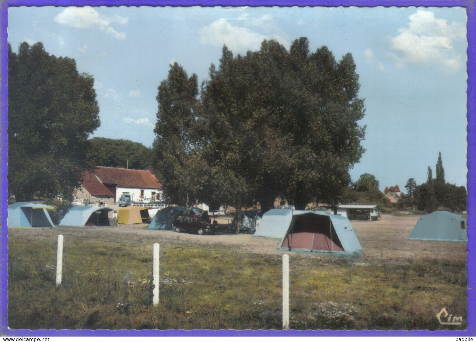 Carte Postale 03.  Chatel-de-Neuvre  Le Camping Très Beau Plan - Otros & Sin Clasificación