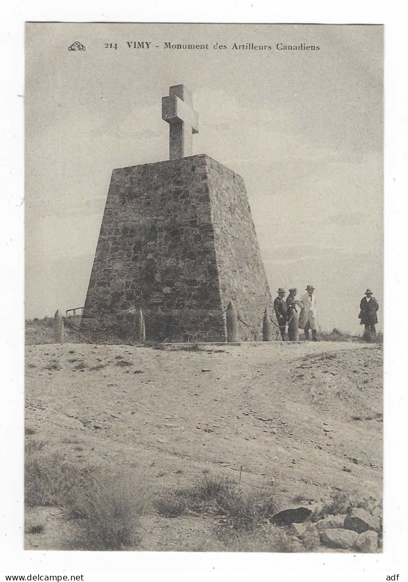 CPA VIMY, MONUMENT DES ARTILLEURS CANADIENS, PAS DE CALAIS 62 - Autres & Non Classés