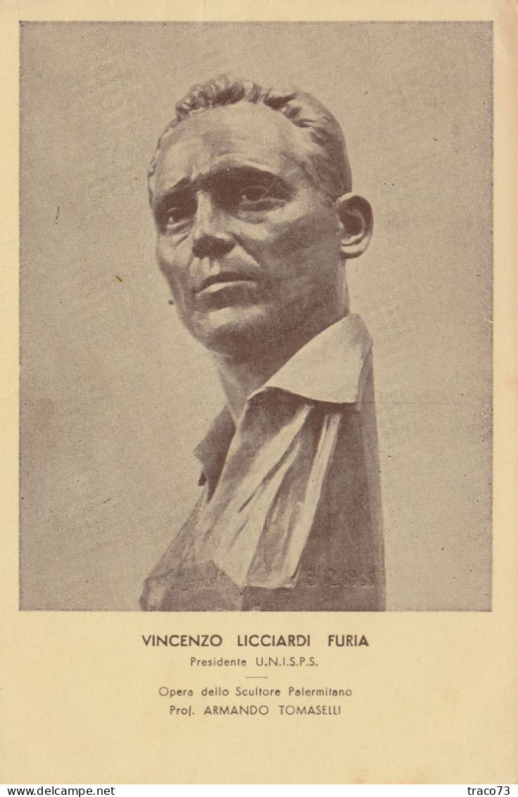 PALERMO  /  Vincenzo LICCIARDI FURIA  Presidente  U.N.I.S.P.S. _ Opera Dello Scultore Prof. Armando TOMASELLI - Palermo