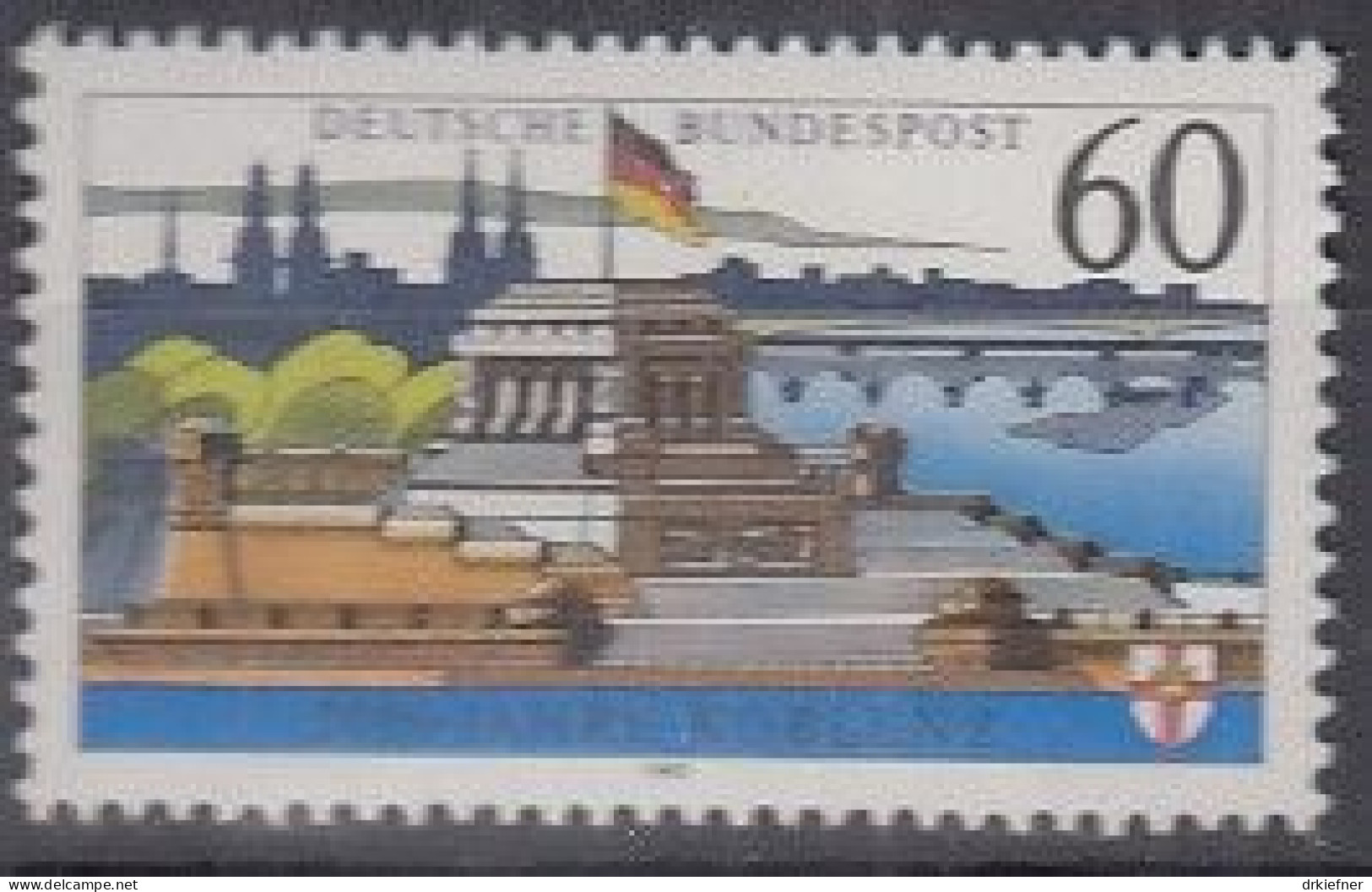 BRD  1583 X, Postfrisch **, Koblenz, 1992 - Nuovi