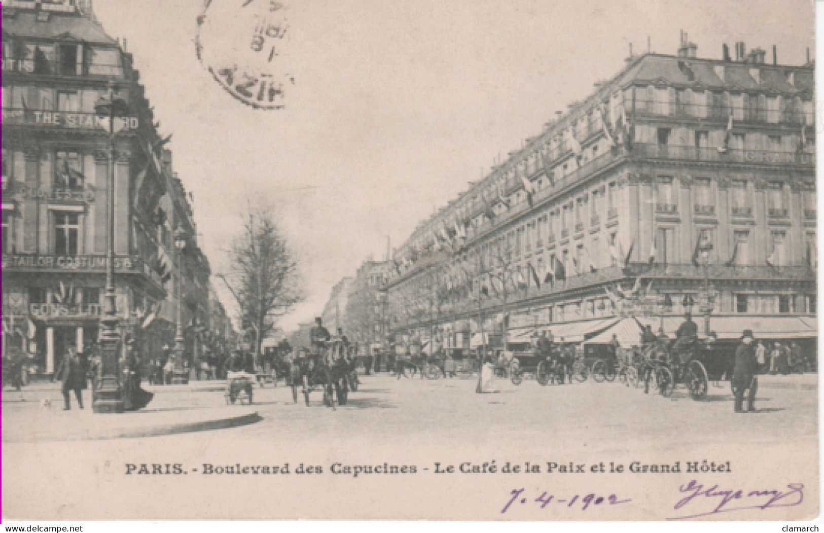 PARIS 9è-Boulevard Des Capucines-Le Café De La Paix Et Le Grand Hôtel - Distrito: 09