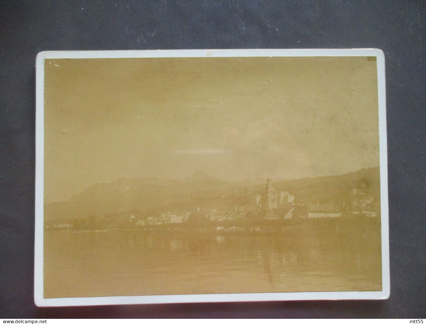 1898 PHOTO EVIAN LES BAINS   PHOTO SUR CARTON - Alte (vor 1900)