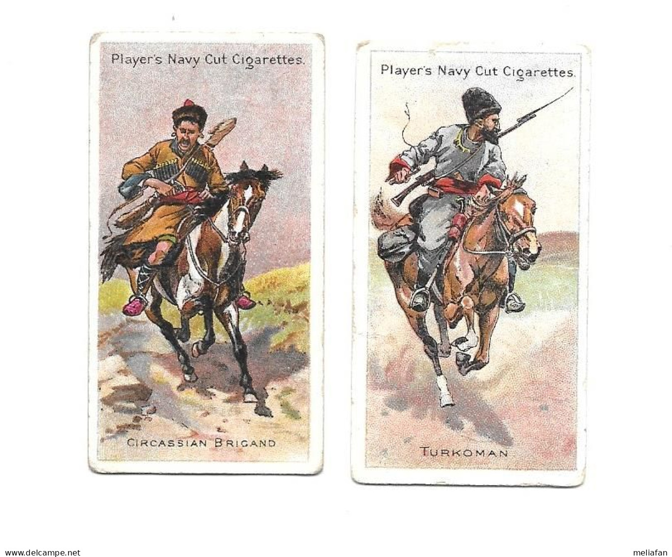 BE29 - CARTES CIGARETTES PLAYERS - CAVALIERS - COSAQUES -TURCOMAN - BRIGAND CIRCASSIEN - Player's