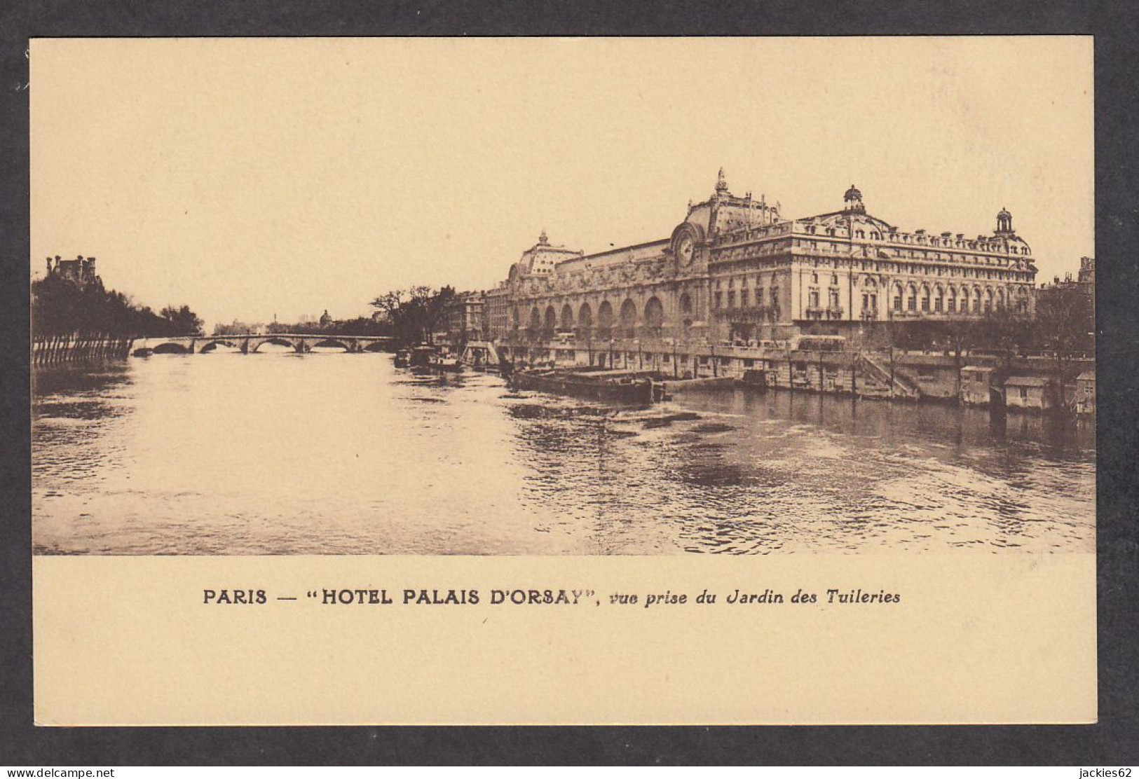 085062/ PARIS, *Hôtel Palais D'Orsay, Vue Prise Du Jardin Des Tuileries - Autres Monuments, édifices