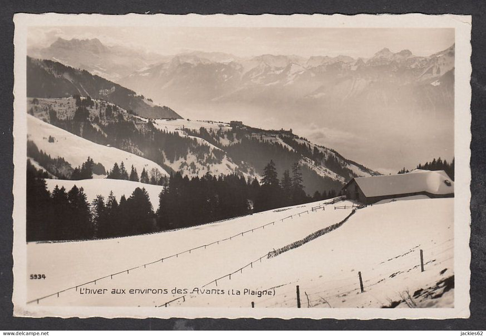 110240/ LES AVANTS, L'hiver à La Plaigne - Montreux