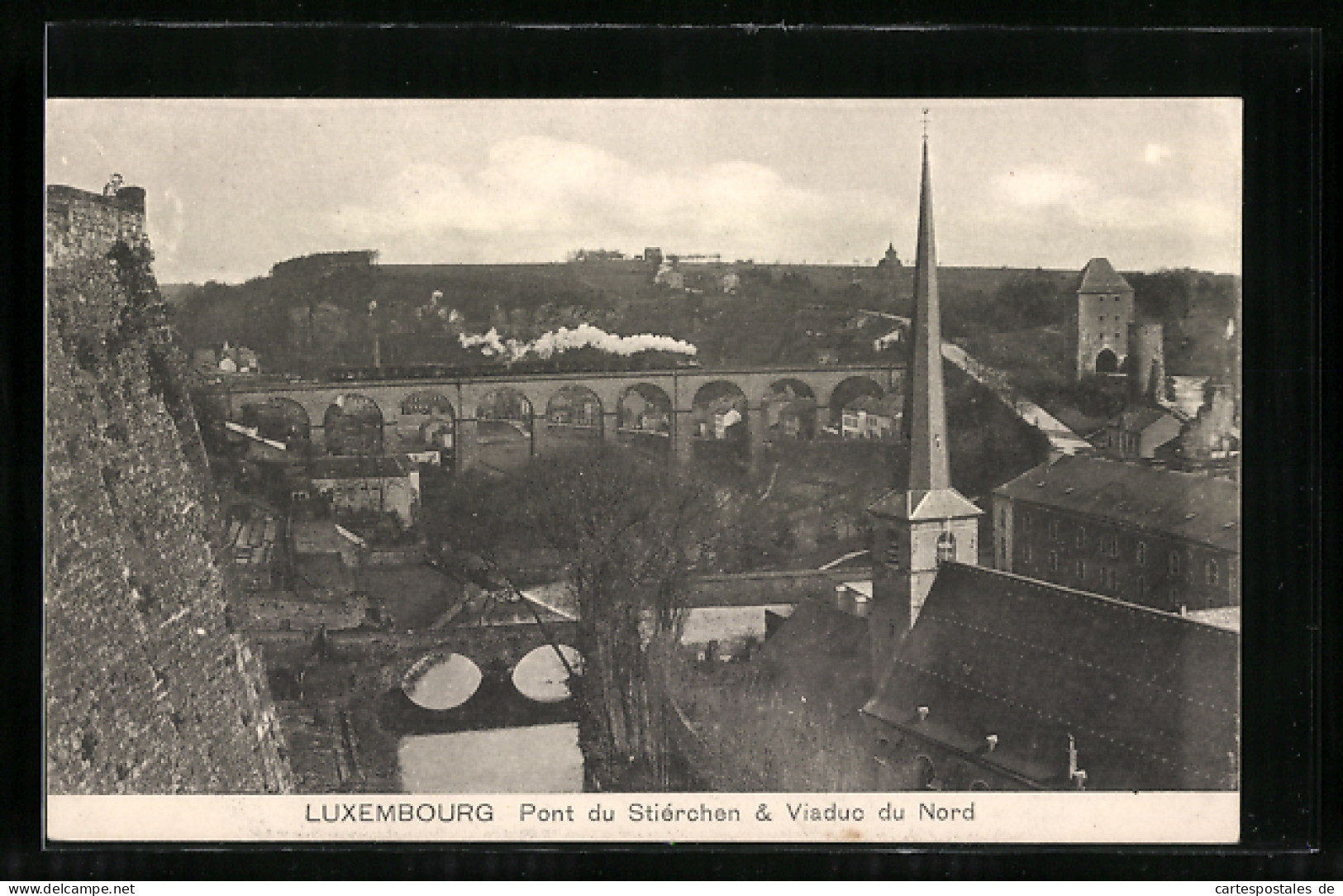 AK Luxembourg, Pont Du Stiérchen & Viaduc Du Nord  - Autres & Non Classés