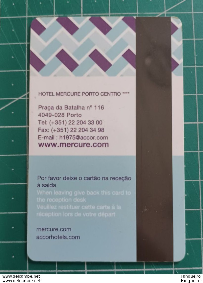 PORTUGAL HOTEL KEY CARD MERCURE - Chiavi Elettroniche Di Alberghi