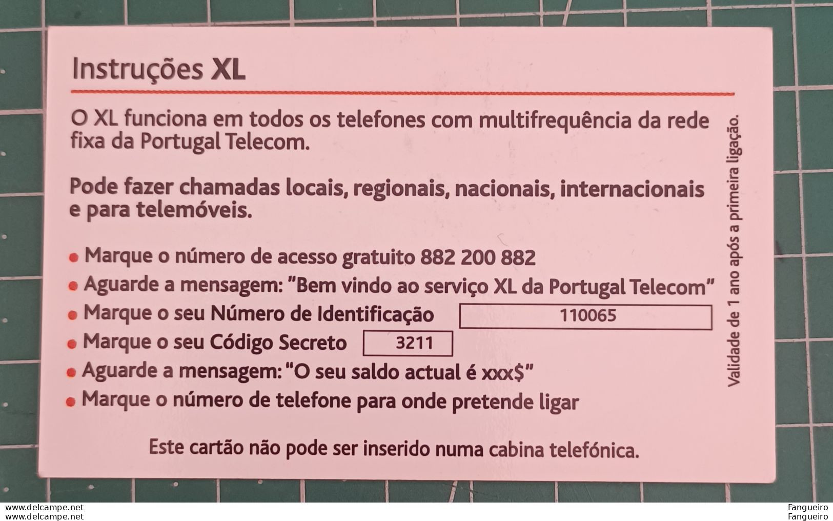 PORTUGAL PHONECARD PRE PAID XL MCDONALDS - Portugal