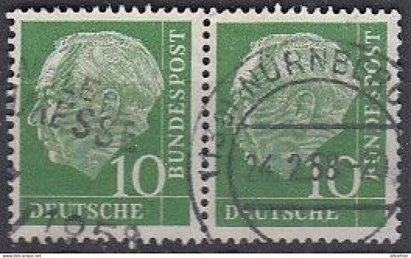 BRD  183 X/183 X, Gestempelt, Heuss, 1954 - Usati