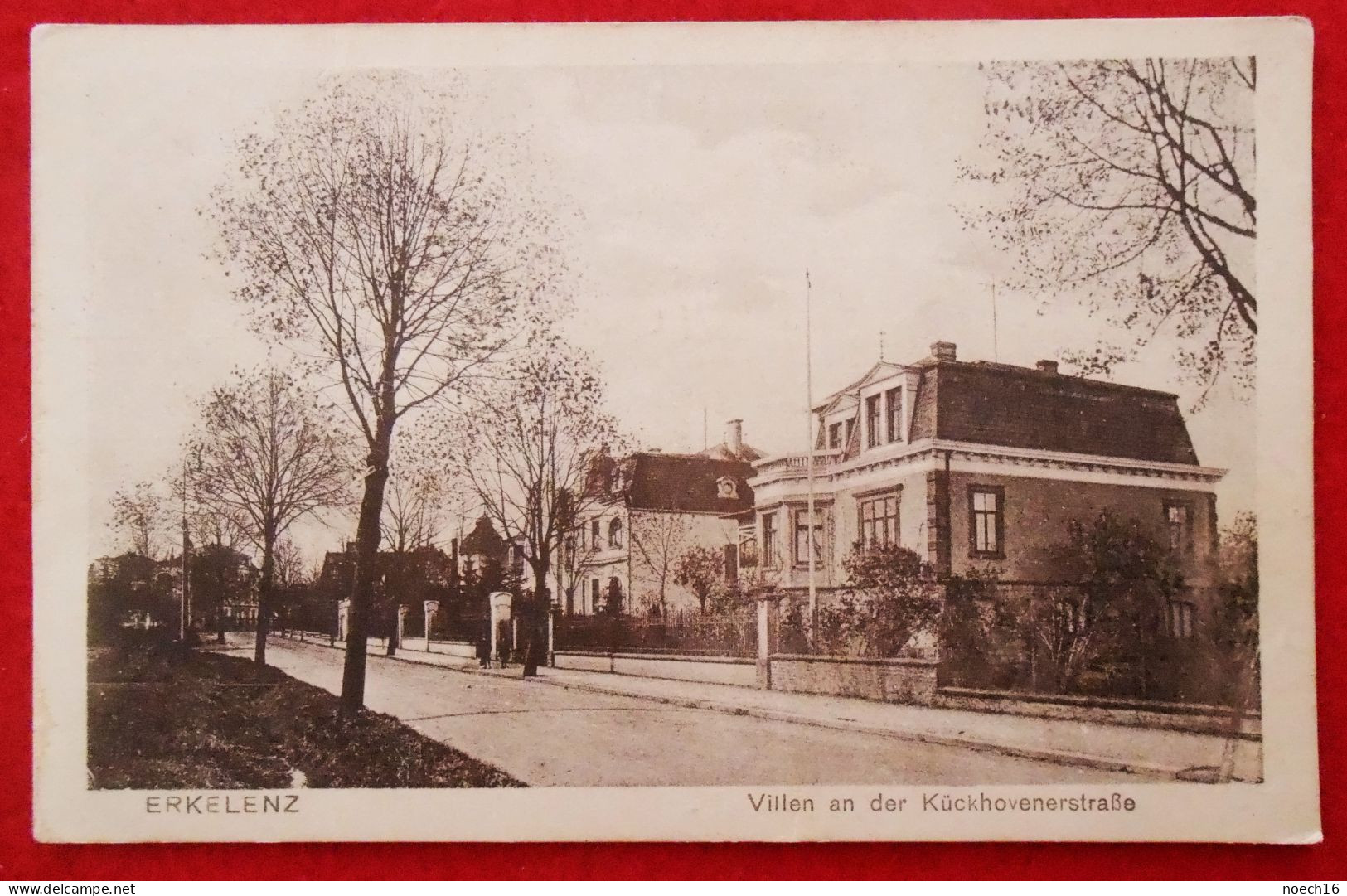 CPA 1922 Erkelenz. Villen An Der Kückhovenerstraße. Auf Der Rückseite: Anachronistischer Stempel. Allemagne - Erkelenz