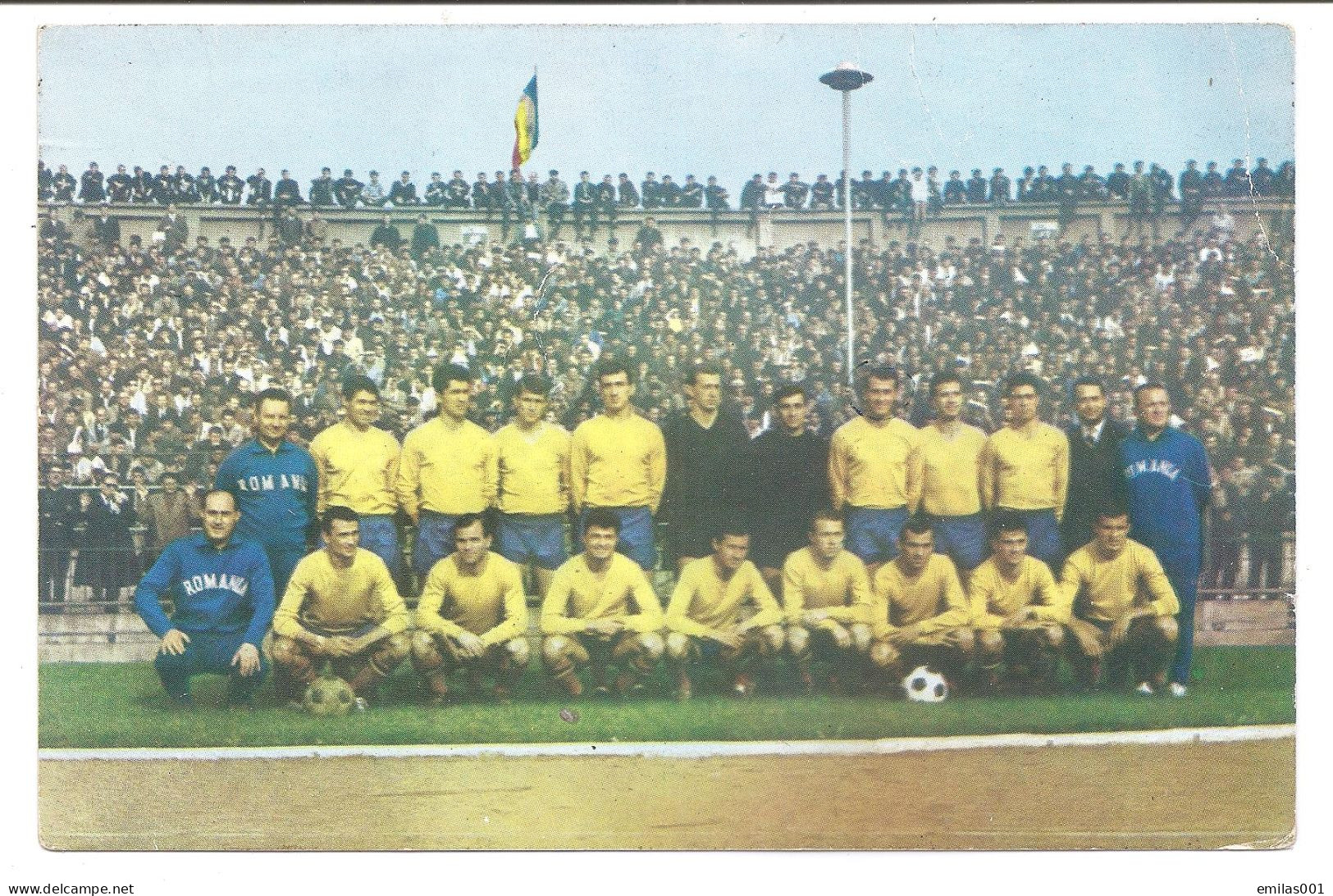 L'équipe Roumaine Et Dedicace DAN COE Environ  Année 1963 , RARE !!! - Voetbal